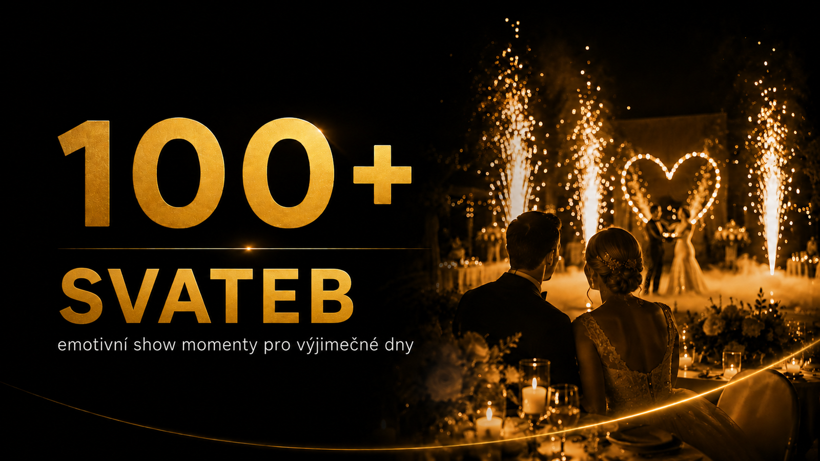 100+ svateb – ohnivá a LED show v Česku